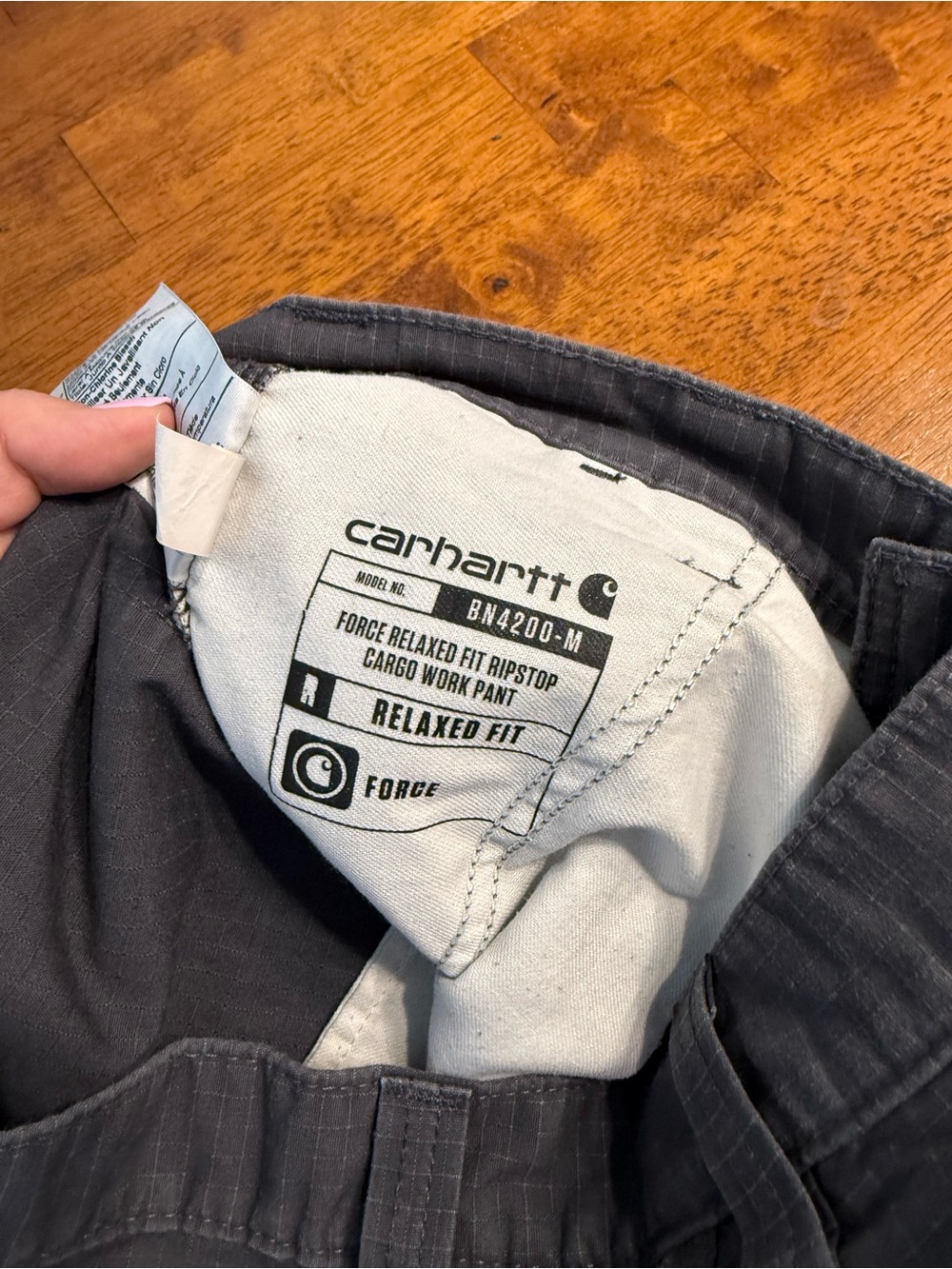 Carhartt Relaxed Fit Ripstop Cargo Pants Dark Gray 32x30 Force Work Pant - Picture 5 of 12
